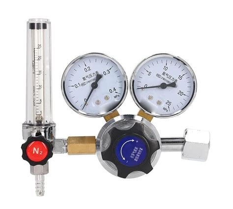 nitrogen flow meter with alarm